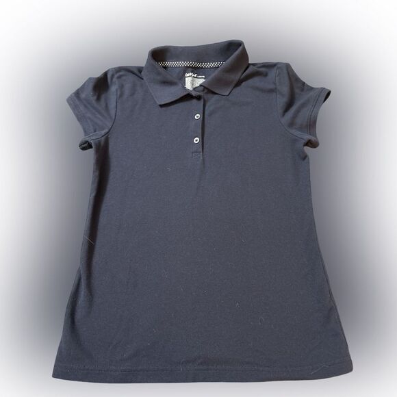 NWOT girls short sleeve navy blue short sleeve polo by cat and Jack - Picture 1 of 3